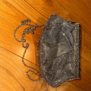 Mon Cheri Glittering Silver Clutch